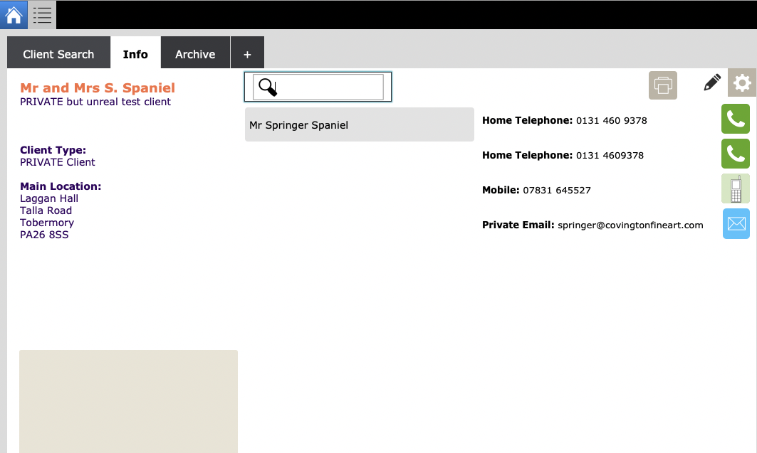 Client Data Detail Avido