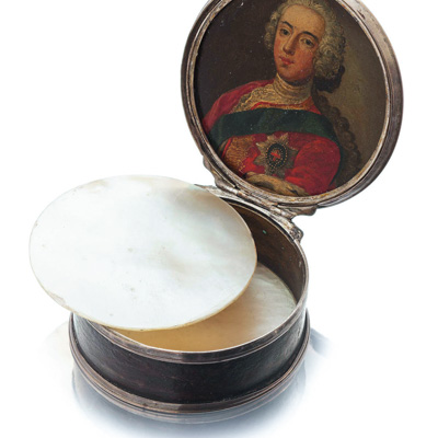 George III minature silver counter box