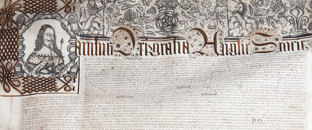 Royal old manuscript